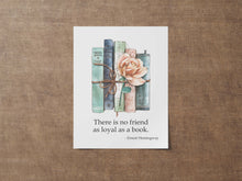 Load image into Gallery viewer, Hemingway Quote Book Print: Watercolor Book Bundle Art
