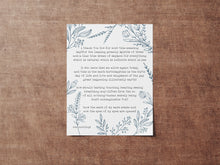 Load image into Gallery viewer, e.e cummings Poem &#39;i thank You God for most this amazing&#39; with flower line drawings - Physical Print Without Frame
