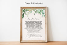 Load image into Gallery viewer, Prayer of Saint Francis Print – Peace Prayer Wall Art – Christian Home Decor – Religious Gift – Framed or Unframed
