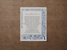 Load image into Gallery viewer, Prayer of Saint Francis - Prayer For Peace - Lord, make me an instrument of your peace - Physical Print Without Frame
