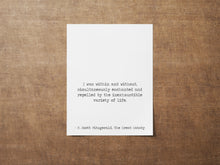 Load image into Gallery viewer, I was within and without Great Gatsby Print F Scott Fitzgerald Quote for Home Library Sign Framed &amp; Unframed Options

