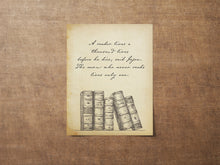Load image into Gallery viewer, A Reader Lives a Thousand Lives Before He Dies Quote About Reading - Reading Nook Decor Framed &amp; Unframed Options
