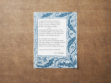 Load image into Gallery viewer, I carry your heart (I carry it in my heart) E.E. Cummings Poem - Anniversary Gift, Poem About Love - Physical Art Print Without Frame
