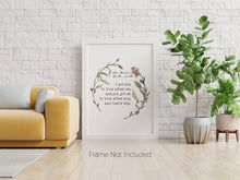 Load image into Gallery viewer, John Steinbeck Quote Print – Of Mice and Men Art, Literary Wall Decor, Friendship Quote, Vintage Book Lover Gift, Watercolor Wreath
