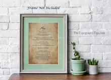 Load image into Gallery viewer, Fear By Kahlil Gibran Poem Print - Home Office Wall Art - Poetry Poster Print - Fear Poem - Physical Print Without Frame
