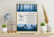 Load image into Gallery viewer, Trees By Joyce Kilmer - Poem Poster Print - Poetry Wall Art - Physical Print Without Frame
