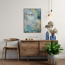 Load image into Gallery viewer, Kintsugi Meaning print Kintsukuroi Definition Poster Japanese Definition print - Meaning Wall Art - UNFRAMED
