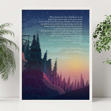 Load image into Gallery viewer, The Peace of Wild Things by Wendell Berry ...&quot;When despair for the world grows in me&quot; - illustrated poem

