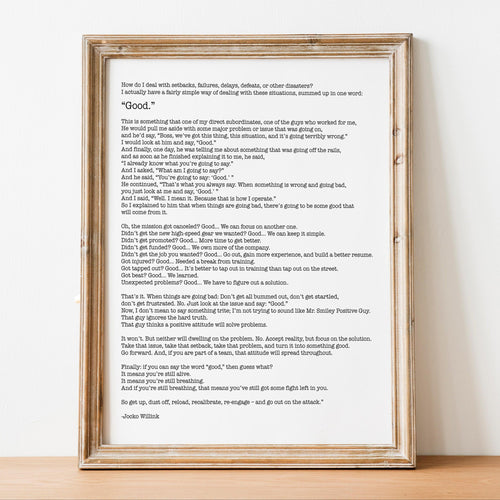 Jocko Willink Print 