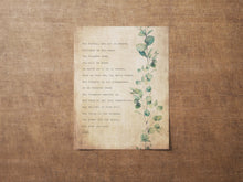 Load image into Gallery viewer, Lord's Prayer Print Our Father Prayer Unframed Prayer Print Catholic Prayer Eucalyptus Watercolor UNFRAMED
