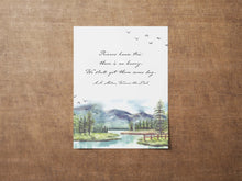Load image into Gallery viewer, Winnie the Pooh Quote Rivers know this: there is no hurry. We shall get there some day. - A A Milne Framed &amp; Unframed Options
