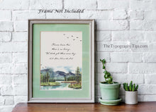 Load image into Gallery viewer, Winnie the Pooh Quote Rivers know this: there is no hurry. We shall get there some day. - A A Milne Framed &amp; Unframed Options
