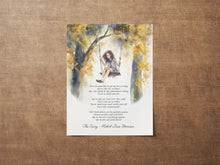 Load image into Gallery viewer, The Swing Poem Print By Robert Louis Stevenson - A Child&#39;s Garden of Verses - Framed &amp; Unframed Options

