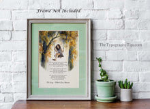 Load image into Gallery viewer, The Swing Poem Print By Robert Louis Stevenson - A Child&#39;s Garden of Verses - Framed &amp; Unframed Options
