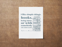 Load image into Gallery viewer, Daphne du Maurier Books Quote Print: Book Lover Gift, Bookshelf Decor
