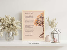 Load image into Gallery viewer, The Oak Tree Poem Encouragement Gift Poster Print - Poetry Wall Art - Poem By Johnny Ray Ryder Jr, Framed &amp; Unframed Options
