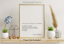Load image into Gallery viewer, F. Scott Fitzgerald Quote Print – “You Belong” – Literary Wall Art, Universal Longings Quote, Minimalist Black &amp; White Book Lover Gift
