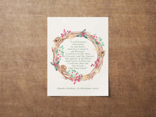 Load image into Gallery viewer, Charles Dickens Quote A Christmas Carol &quot;I will honor Christmas in my heart&quot;
