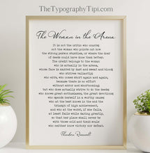 Load image into Gallery viewer, The Woman in the Arena - Daring Greatly Quote by Theodore Roosevelt - Adapted from The Man in the Arena - Feminist Inspirational Wall Art
