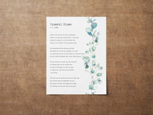Load image into Gallery viewer, W. H. Auden Funeral Blues or Stop all the clocks - Four weddings funeral poem - In loving memory UNFRAMED
