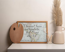 Load image into Gallery viewer, Susan Sontag Travel Quote Print: Vintage Map Wall Art
