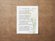 Load image into Gallery viewer, Daffodils Poem I wandered lonely as a Cloud William Wordsworth Daffodil Poem UNFRAMED
