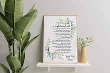 Load image into Gallery viewer, Emerson To Laugh Often and Much Ralph Waldo Emerson Quote - This is to have succeeded - Print for library - Framed And Unframed Options
