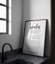 Load image into Gallery viewer, William Ernest Henley Poem invictus poem Art Print Home office Decor poetry wall art UNFRAMED
