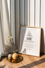 Load image into Gallery viewer, Celebration of Life Gone From My Sight Memorial Poem Print – Henry Van Dyke Memorial Art – Black and White Poem Funeral or Sympathy Gift
