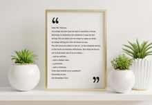 Load image into Gallery viewer, The Breakfast Club Movie Quote Closing Lines Letter to Mr. Vernon Black and White Art Print for Home Decor, Unframed movie Wall Art
