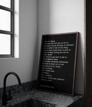Load image into Gallery viewer, The Breakfast Club Movie Quote Closing Lines Letter to Mr. Vernon Black and White Art Print for Home Decor Framed &amp; Unframed Options
