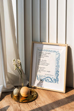 Load image into Gallery viewer, Emily Dickinson Poem Print – “Wild Nights” Romantic Poetry Wall Art, Aubrey Beardsley Print, Framed or Unframed Literary Gift
