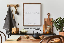 Load image into Gallery viewer, Casablanca Wall Art “We’ll Always Have Paris” Minimalist Movie Poster, Movie Lover Gift,
