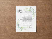 Load image into Gallery viewer, Vater Unser Kunstdruck - Christliche Wanddeko - German Lords Prayer Wall Art Print
