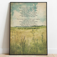 Load image into Gallery viewer, Out in the Fields with God Poem Print - Framed &amp; Unframed Options
