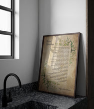 Load image into Gallery viewer, The Art Of Marriage Love Poem by Wilferd Arlan Peterson Wedding Poem Wall Art Ceremony Reading - Framed and Unframed Options
