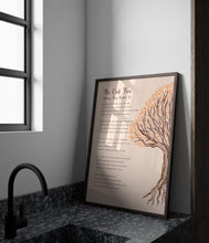Load image into Gallery viewer, The Oak Tree Poem Encouragement Gift Poster Print - Poetry Wall Art
