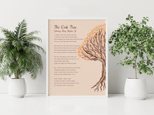 Load image into Gallery viewer, The Oak Tree Poem Print – Inspirational Wall Art on Strength &amp; Resilience by Johnny Ray Ryder Jr.
