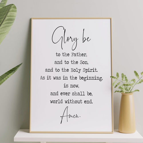 Glory Be Prayer Print 