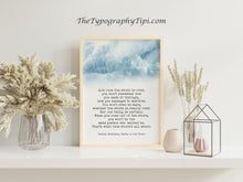 Load image into Gallery viewer, Haruki Murakami Quote And once the storm is over Kafka on the Shore - Physical Print Without Frame
