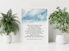 Load image into Gallery viewer, Haruki Murakami Quote And once the storm is over Kafka on the Shore - Physical Print Without Frame
