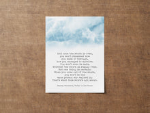 Load image into Gallery viewer, Haruki Murakami Storm Quote Print – “And once the storm is over, you won’t remember how...“ Kafka on the Shore - Framed &amp; Unframed Options
