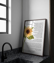 Load image into Gallery viewer, Union By Robert Fulghum Wedding poem wall art Anniversary Gift Poetry Poster Print - Full Poem - Framed &amp; Unframed Options
