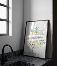 Load image into Gallery viewer, Elizabeth Barrett Browning Poem Earth's crammed with heaven Art Print Home Decor poetry Love Poem Aurora Leigh Framed &amp; Unframed Options

