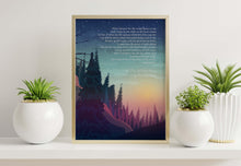 Load image into Gallery viewer, Wendell Berry &quot;The Peace of Wild Things&quot; Poster Print - Mindful Decor for Calm Spaces
