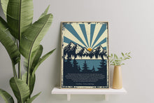 Load image into Gallery viewer, The Peace of Wild Things by Wendell Berry "When despair for the world grows in me" Illustrated poetry art - Framed or Unframed Print
