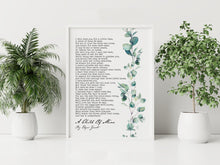 Load image into Gallery viewer, A Child Of Mine Edgar Guest Poem Girl, Boy, or Gender Neutral versions Mourning, Grief or Bereavement Poem - Framed And Unframed Options
