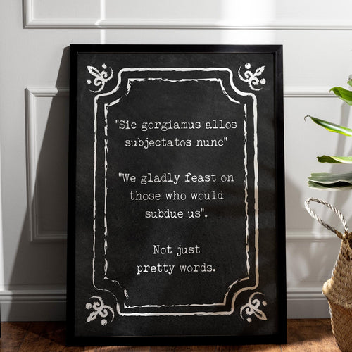 The Addams Family Decor Movie Quote 