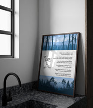 Load image into Gallery viewer, Trees By Joyce Kilmer Poem Poster Print Poetry Wall Art - Framed &amp; Unframed Options
