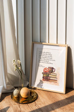 Load image into Gallery viewer, Jane Austen Poster Print I declare after all there is no enjoyment like reading! Reading Quote from Pride and Prejudice - Reading Nook Art
